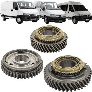 KIT SINCRONIZADOR E ENGRENAGENS 1° 2° DUCATO 2002 A 2017