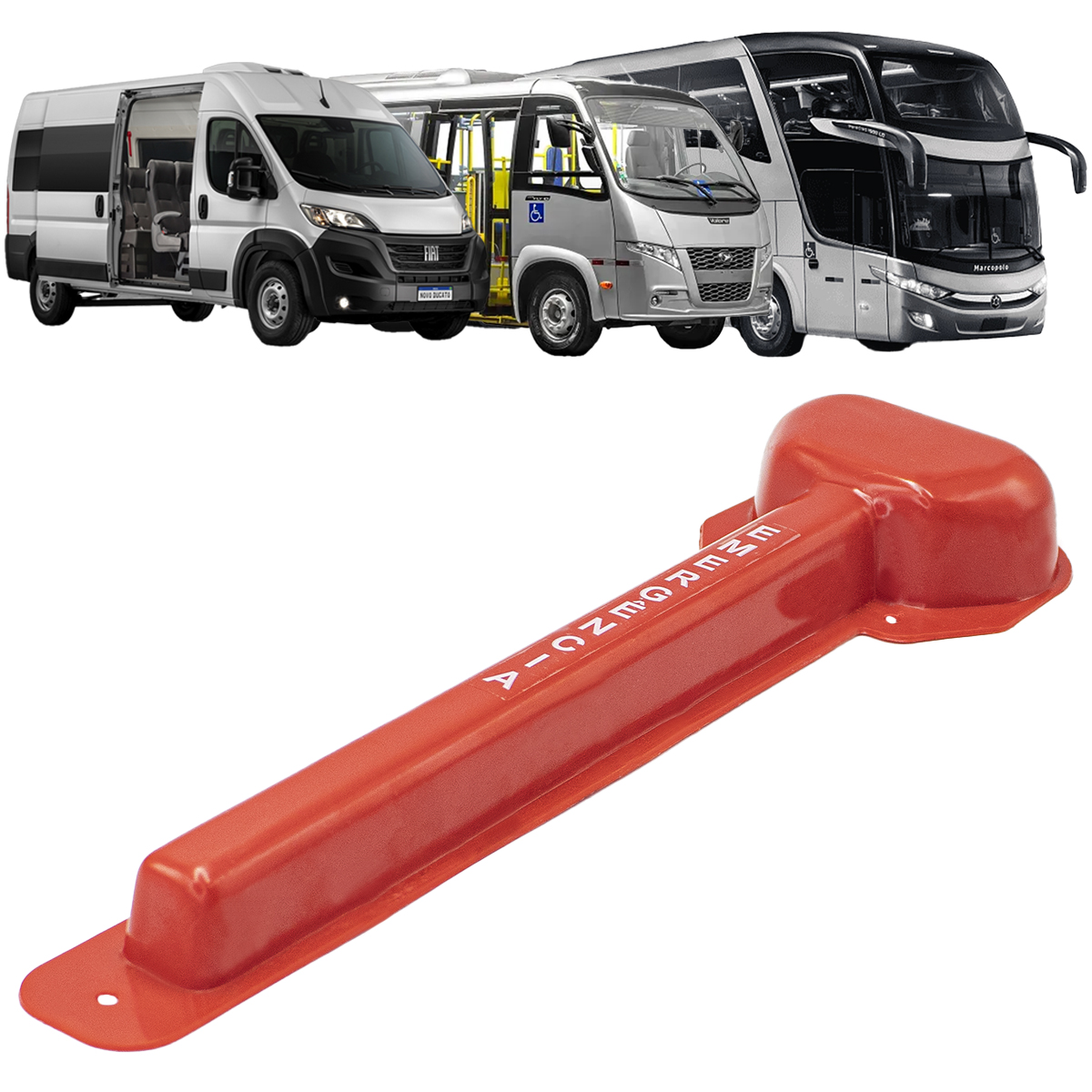 LACRE UNIVERSAL MARTELO EMERGÊNCIA QUEBRA VIDRO VANS ONIBUS