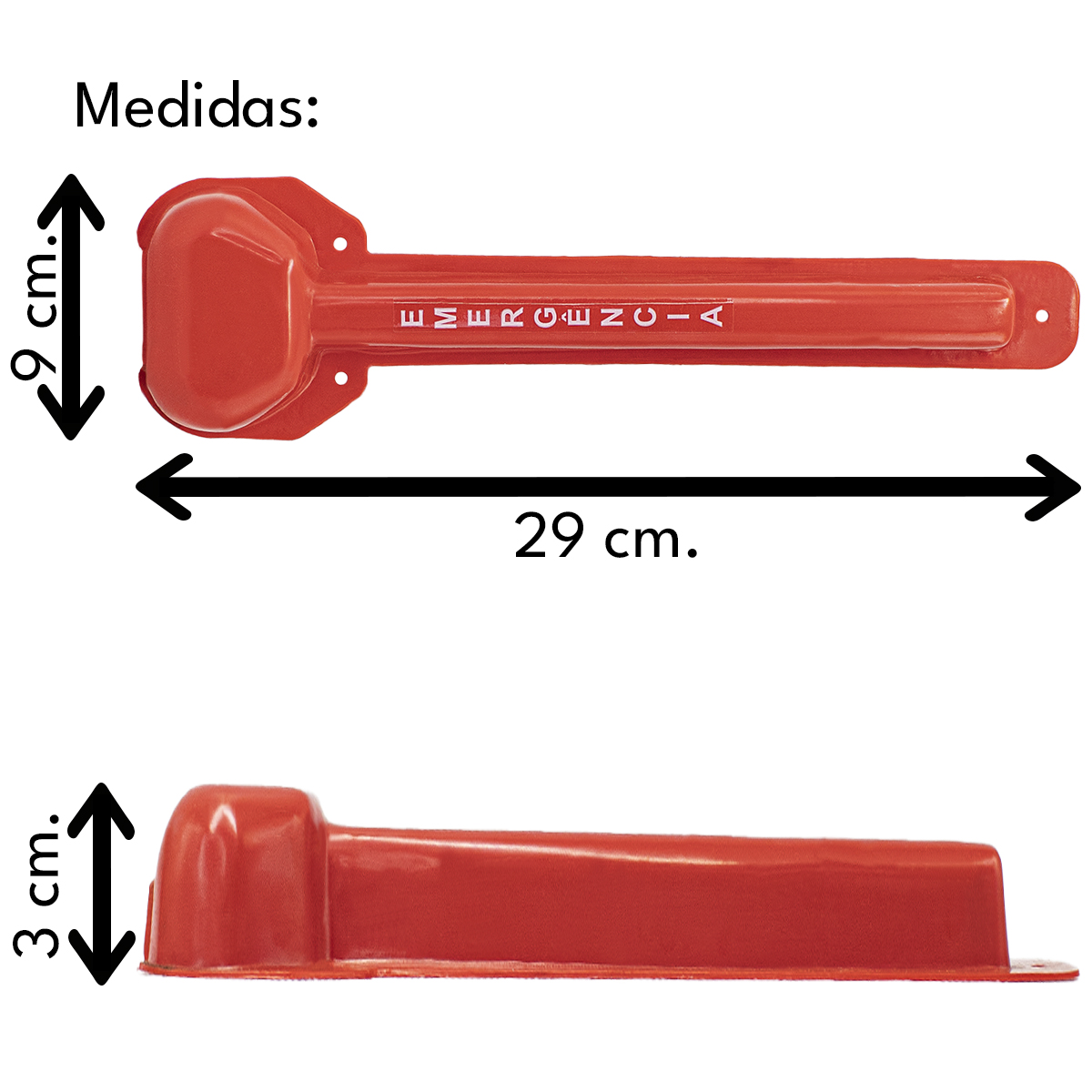 LACRE UNIVERSAL MARTELO EMERGÊNCIA QUEBRA VIDRO VANS ONIBUS - Imagem 3