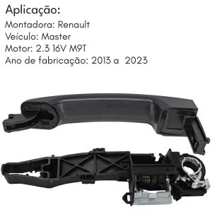 MAÇANETA E SUPORTE PORTA DIANTEIRA LD TRASEIRA MASTER 13/23