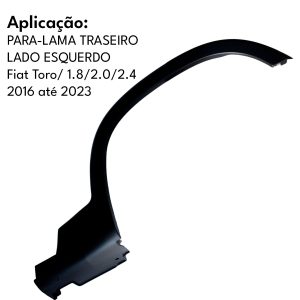 MOLDURA PARALAMA TRASEIRO ESQUERDO ORIGINAL TORO 2016 A 2023