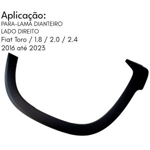 MOLDURA PARALAMA DIANTEIRO DIREITO ORIGINAL TORO 2016 A 2023