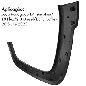 MOLDURA PARALAMA DIANTEIRO LADO ESQUERDO JEEP RENEGADE ORIGINAL