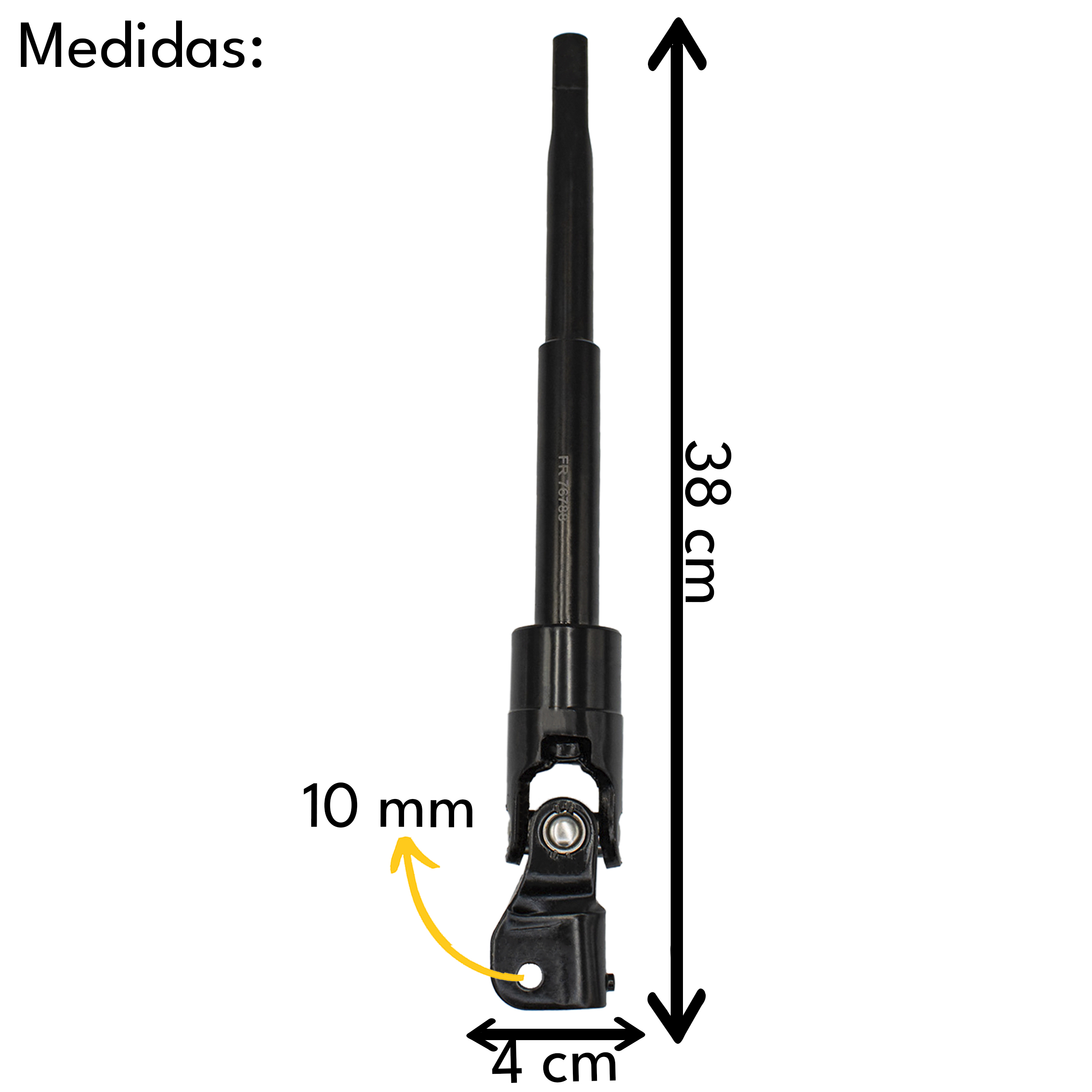 COLUNA DIREÇÃO EIXO INFERIOR RENAULT MASTER 2.5 2005 A 2013 - Imagem 3