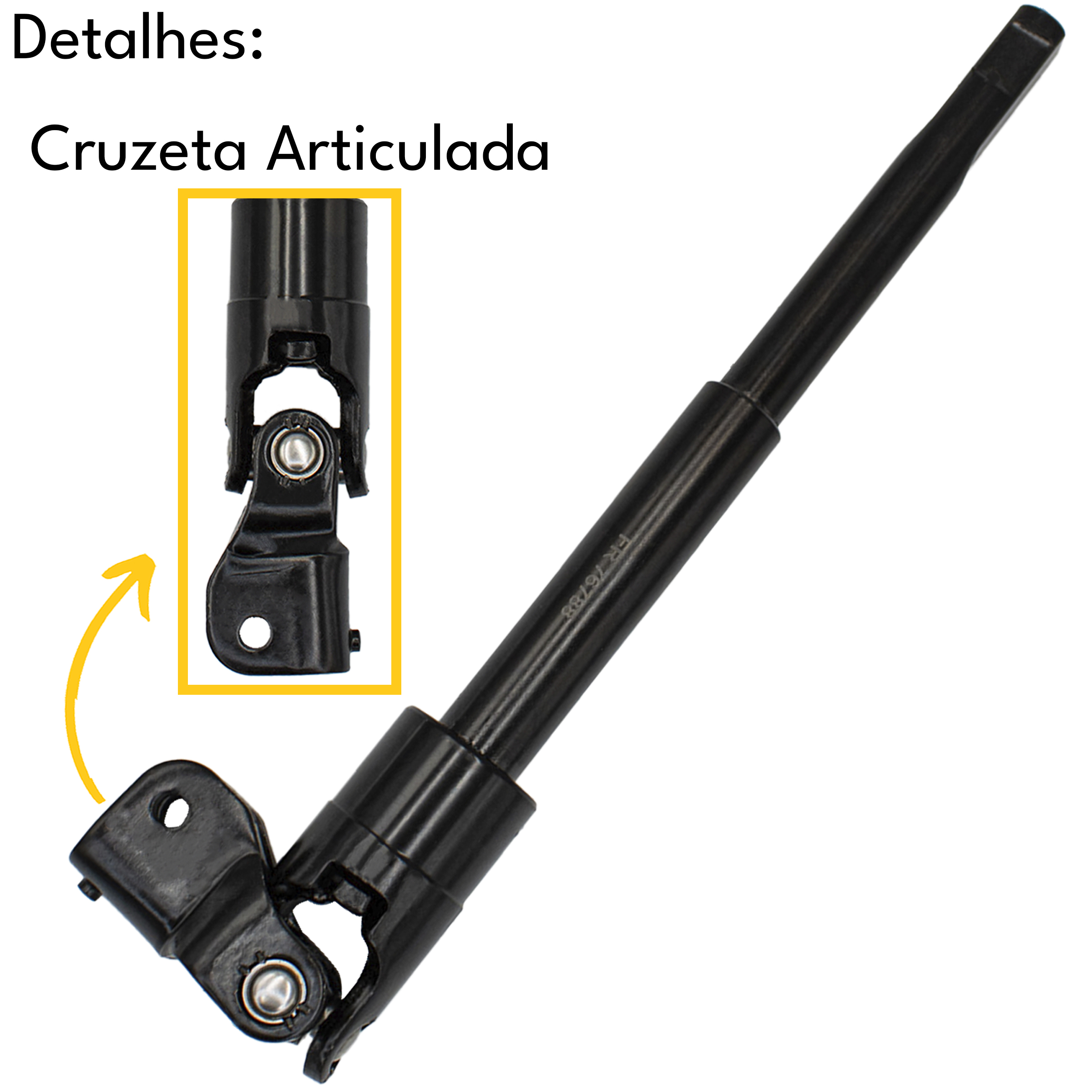 COLUNA DIREÇÃO EIXO INFERIOR RENAULT MASTER 2.5 2005 A 2013 - Imagem 4