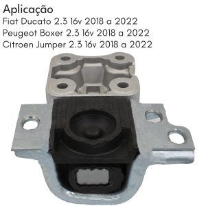 COXIM MOTOR LADO ESQUERDO COM SUPORTE DUCATO 2.3 2018 A 2022