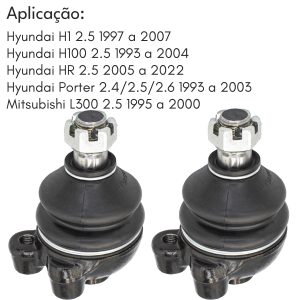 PAR PIVO BANDEJA SUPERIOR HYUNDAI HR H1 H100 2.5 1993 A 2022