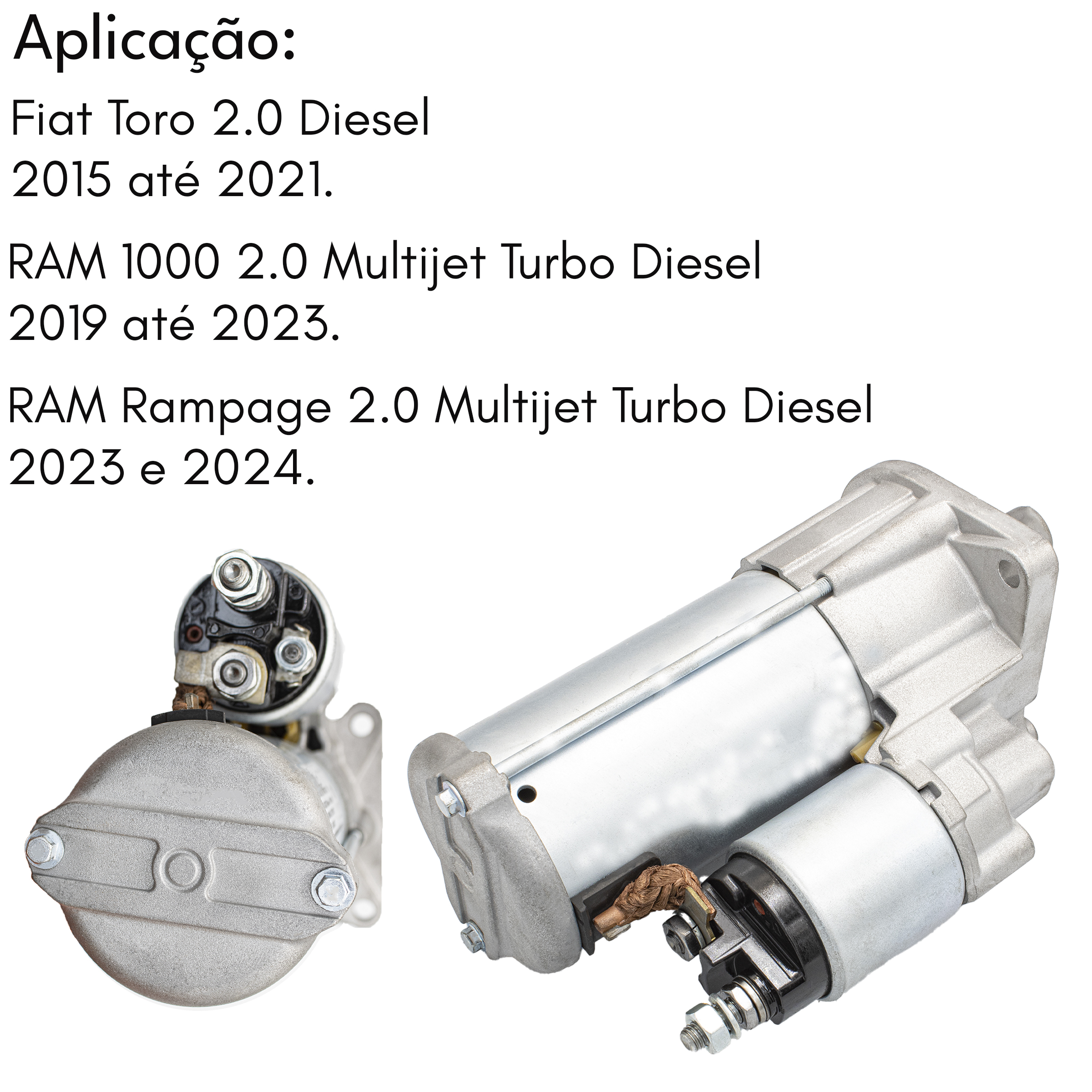 MOTOR DE PARTIDA TORO JEEP RENEGADE COMPASS RAMPAGE ORIGINAL - Imagem 3