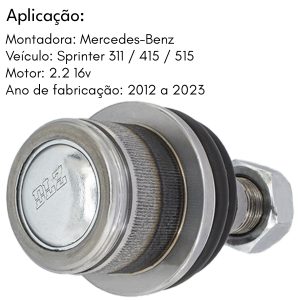 PIVÔ BANDEJA MERCEDES SPRINTER 311 415 515 2.2 2012 A 2023