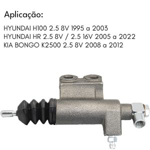 CILINDRO AUXILIAR DE EMBREAGEM H100 HR BONGO 2.5 1995 A 2022