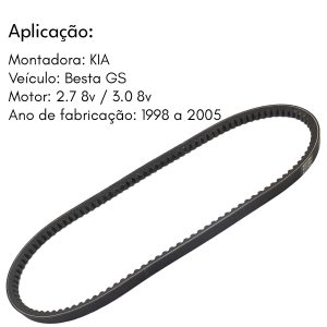 CORREIA DO ALTERNADOR KIA BESTA GS 2.7 3.0 8V 1998 A 2005