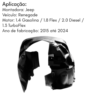 Parabarro Dianteiro Lado Esquerdo Jeep Renegade 2015 A 2024