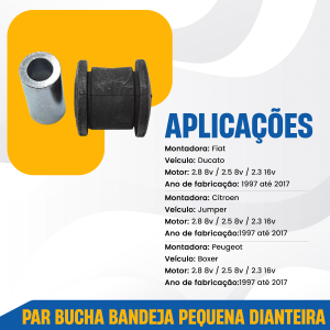 PAR BUCHA BANDEJA PEQUENA DIANTEIRA ORIGINAL DUCATO 97 A 17
