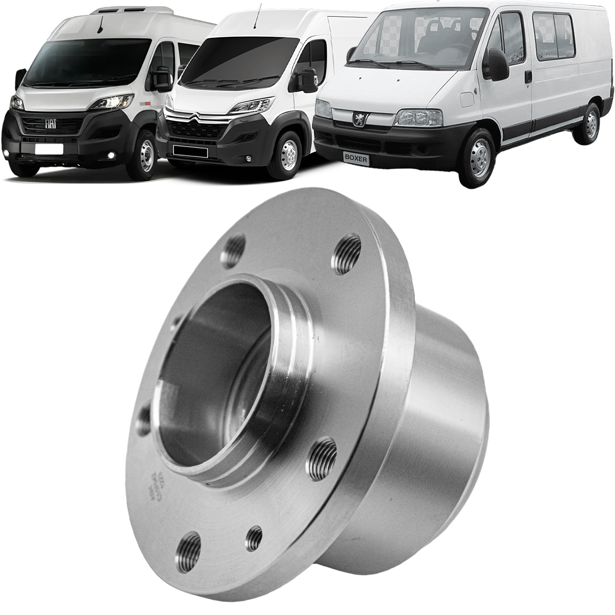 CUBO RODA TRASEIRO SEM ABS DUCATO BOXER JUMPER 2003 A 2017 ARO 15