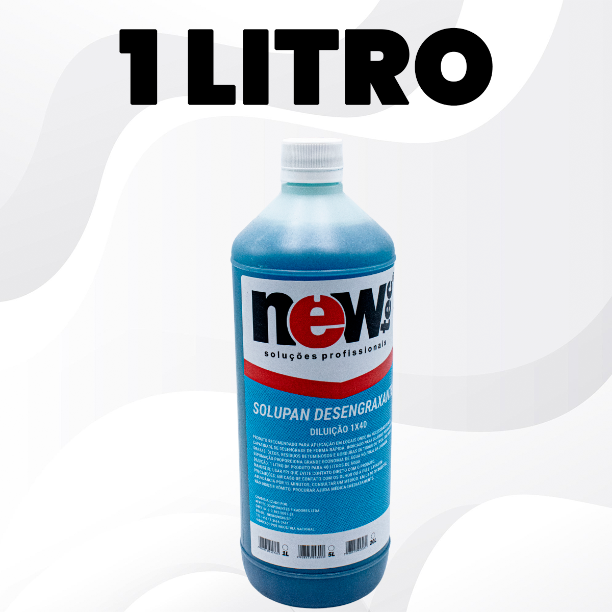 1 LITRO SOLUPAN LIMPEZA DESENGRAXA NEWTEC 1X40 VEICULAR - Imagem 5