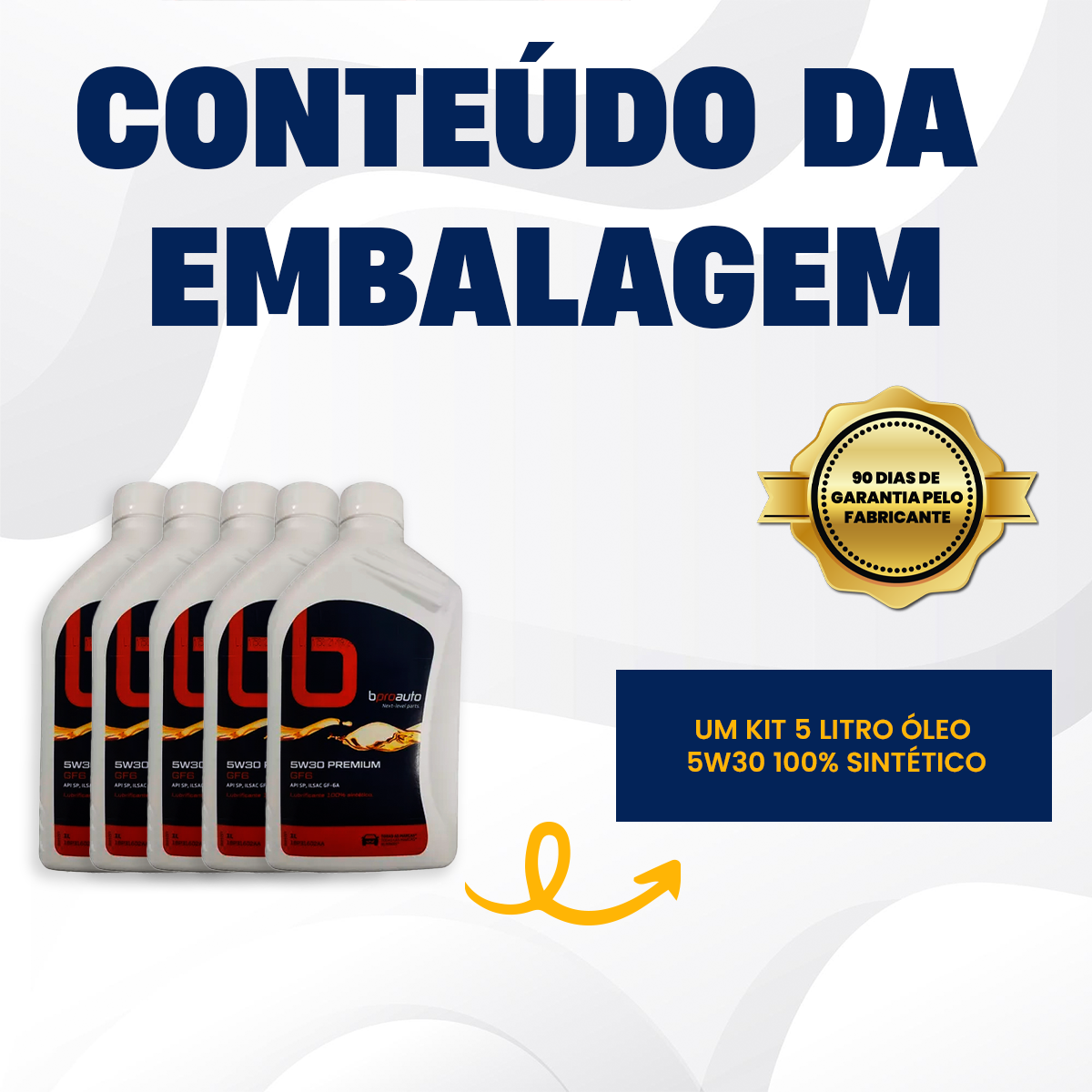 5 LITRO ÓLEO 5W30 100% SINTÉTICO FIAT TORO JEEP RENEGADE 1.8 - Imagem 6