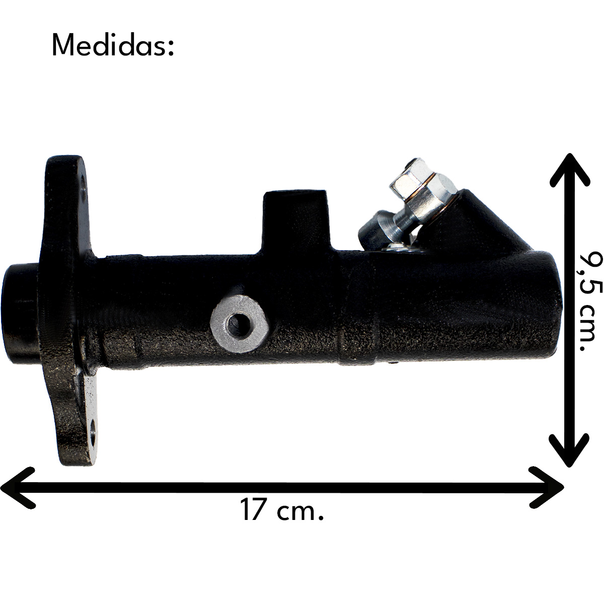 CILINDRO MESTRE BURRINHO PEDAL FREIO DUPLO KIA BESTA GS 2.7 3.0 1998 A 2005 - Imagem 3