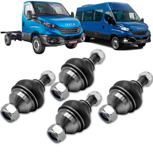 KIT 4 PIVÔ SUSPENSÃO BANDEJA LE LD IVECO DAILY 1998 A 2023