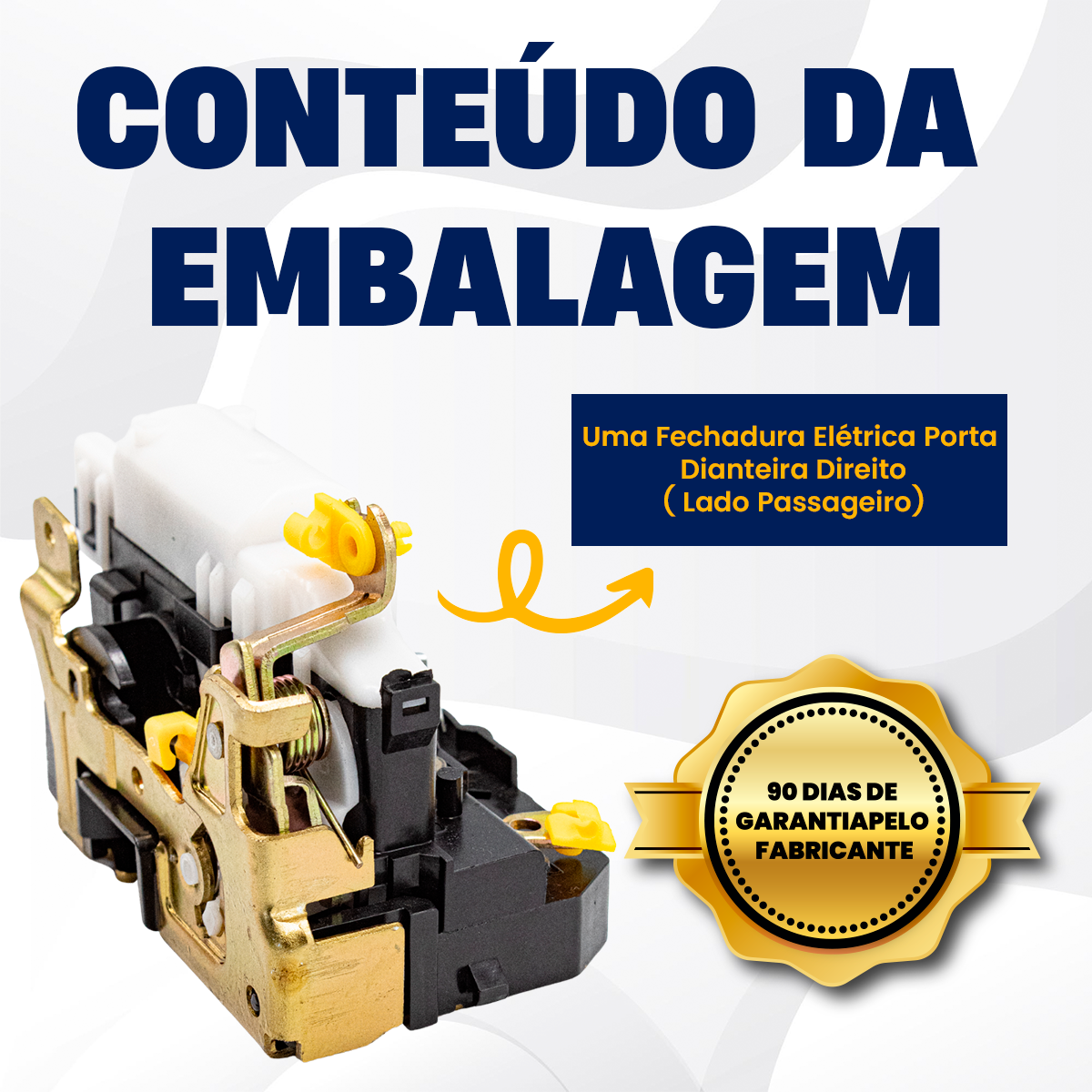 FECHADURA ELETRICA PORTA DIANTEIRA DIREITA RENAULT MASTER 2.5 8V 2.8 16V 2002 A 2012 73892 - Imagem 4