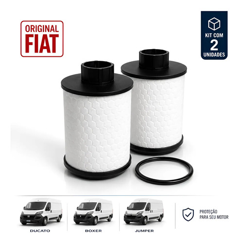 Kit 2 Filtro De Combustível Fiat Ducato 2.8 2.3 2005 A 2017
